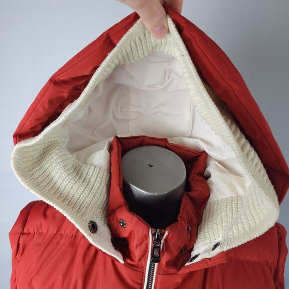 Vintage Robert Phillipe Hooded Rust Puffer Vest | Women's XL - Picture 10 of 13